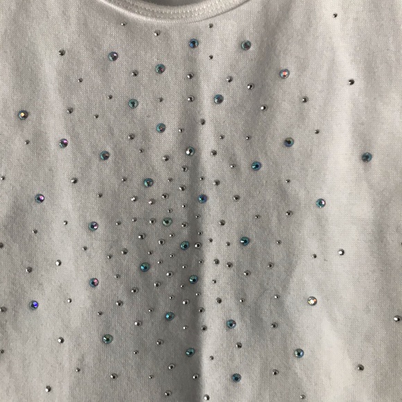 🔵2/$25 Christine Alexander Swarovski Crystals Tank Top - Picture 3 of 4